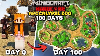 I Survived 100 Days Building a ZOO in a Zombie APOCALYPSE - Minecraft Hardcore | Full Movie
