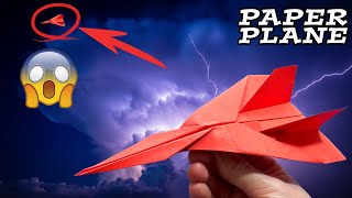 EASY How to Make a Paper Airplane Jet That Soars Like an F-16! Fast & Far!