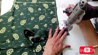 Blouse Back Part Cutting and stitching