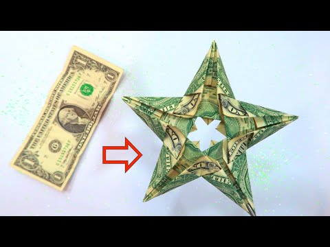 REGALO IDEAL hecho con DINERO. ORIGAMI. ESTRELLAS