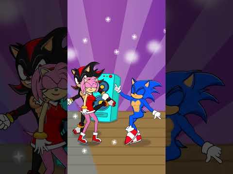 Sonic And Amy Funny Dance - Sonic And Amy Story | Shadow Joke #shorts #sonic #funny #dance #amy