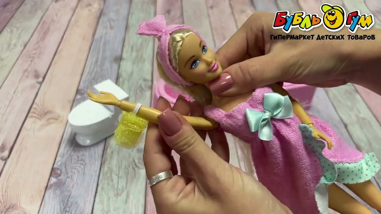 Кукла Anlily с набором Ванная комната с 3лет - видео