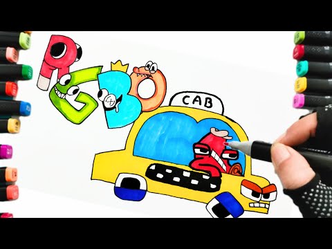 Easy Drawing all characters alphabet lore / Easy drawing R G B O with rainbow friends version