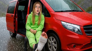 🦶 Melissa și-a RUPT UNGHIA de la PICIOR 😭 Ne-am SPERIAT de GRINDINĂ ⛈️