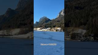 Auf dem zugefrorenen Hintersee - Vorschau auf die Winter-Staffel Berchtesgaden #winter #mountains