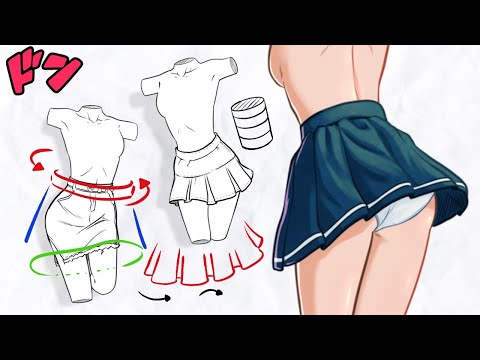 Como Dibujar Faldas - Falda Escolar 👗 | Why So Gurin