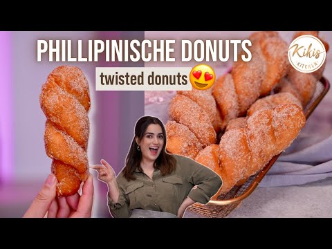 Phillipinische Donuts (Shakoy) TWISTED DONUTS 🍩 Fluffigste Hefe-Zöpfe als Donuts 😍