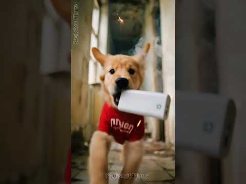 Puppy Dragged a Burning Power Bank Out… Saved His Owner #puppy #animalrescue #rescue