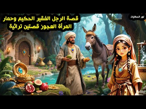 قصة الرجل الفقير الحكيم وحمار المرأة العجوز قصتين من القصص الخيالية المشوقة المسموعة قبل النوم