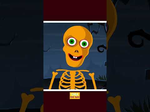 Cinco noites de esqueleto 🎃💀 #shorts #halloweensongs