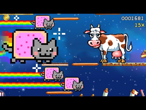 Nyan Cat: Lost In Space - iOS Android Gameplay