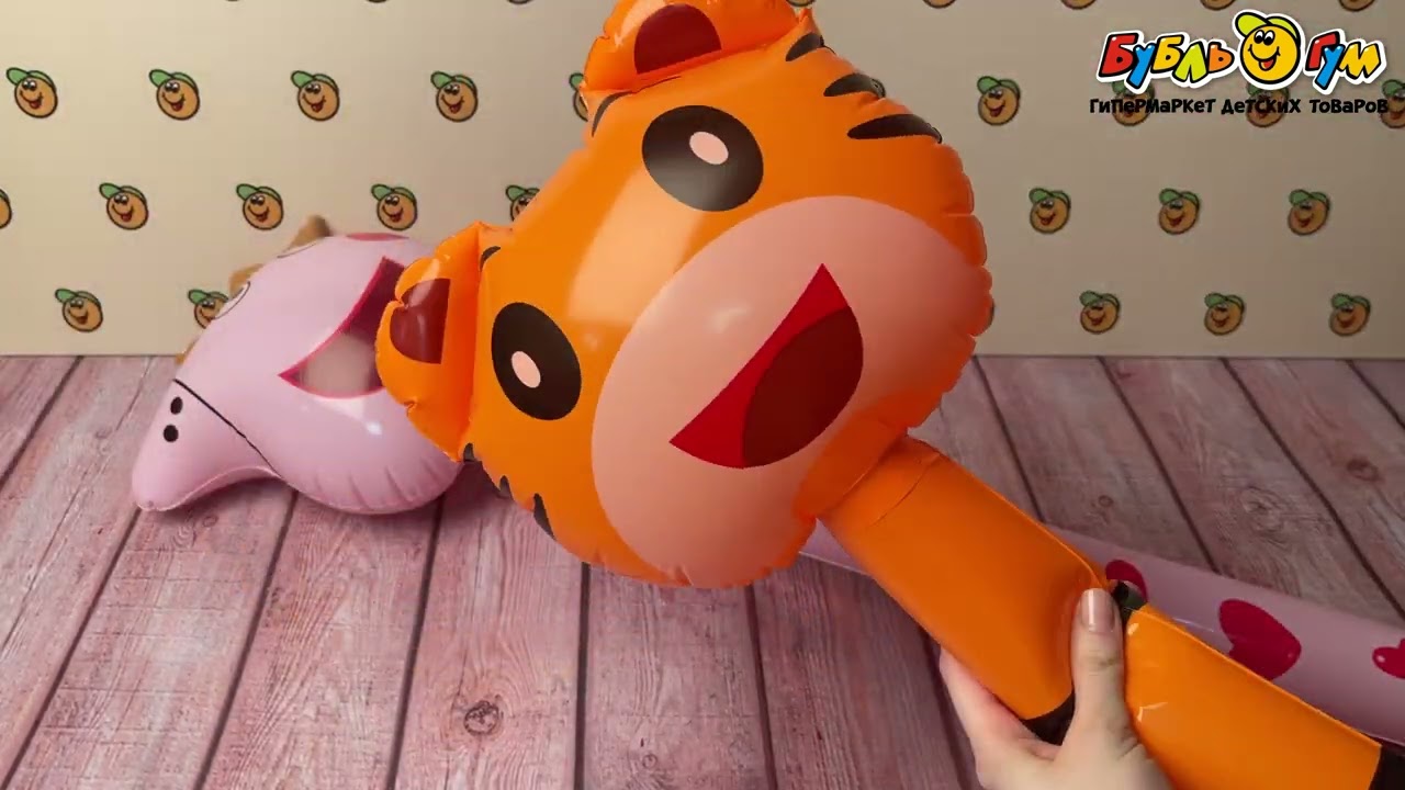 Игрушка надувная Животные 105см в ассортименте  - видео
