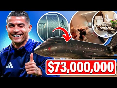 ¡Así es por dentro EL INCREÍBLE NUEVO JET DE CR7 en el que se GASTÓ una FORTUNA!✈️💸