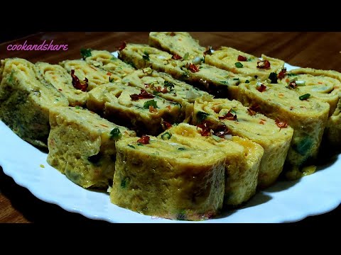 10 eggs omelette - Korean rolled omelette