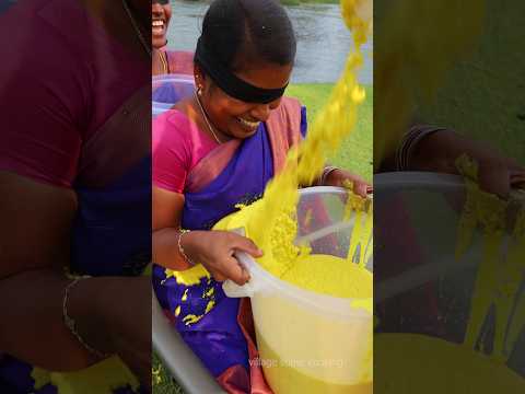 Pour Challenge with Yellow Badham Slime #challenge #shorts #shortvideo