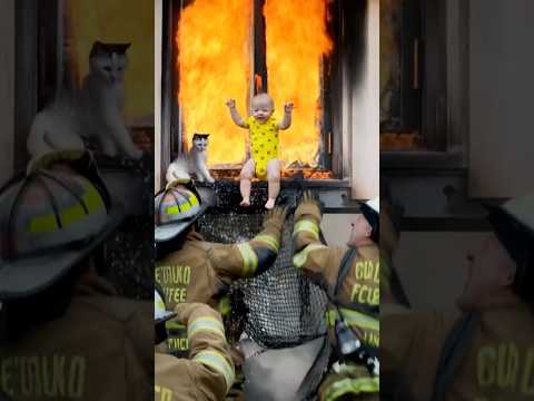 🐾 Heroic Cat Saves Baby from Burning Building – Unbelievable Rescue! 🐱🔥