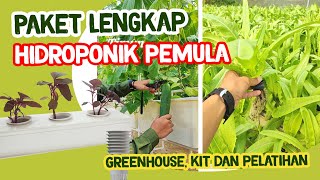 Paket lengkap untuk hidroponik pemula - greenhouse plus kit #tanaman #agriculture #kebun #greenhouse