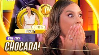 RENATA DESCOBRE O RESULTADO DA FINAL E FICA CHOCADA COM SUA TORCIDA! 🏆 | BATE-PAPO BBB | BBB 25