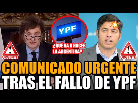 🚨URGENTE COMUNICADO DE MILEI ¡LE DIJO DE TODO A KICILLOF TRAS EL FALLO DE YPF! | BREAK POINT