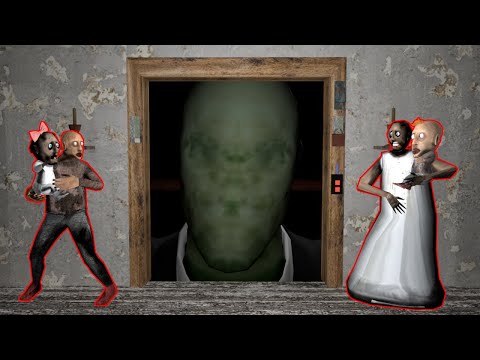 Granny Family vs Zombie Slenderman Attack - funny horror animation