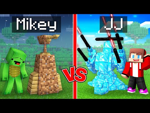 Mikey POOR vs JJ RICH TOWER DEFENSE Survival Battle in Minecraft (Maizen)