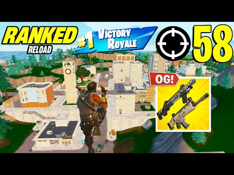 58 Elimination Solo Vs Squad "Ranked RELOAD” Gameplay Wins (NEW Fortnite Chapter 6 PS4 Controller)