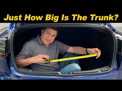 How Big is the Model 3s Trunk? 15 Cu Ft? More?