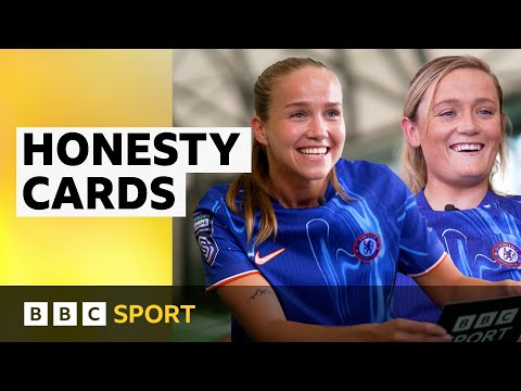 Chelsea's Erin Cuthbert and Guro Reiten roast each other in Honesty Cards | BBC Sport