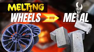 Melting Car Rims into Massive Aluminum Ingots!