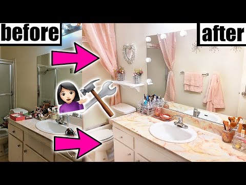 DIY BATHROOM MAKEOVER!