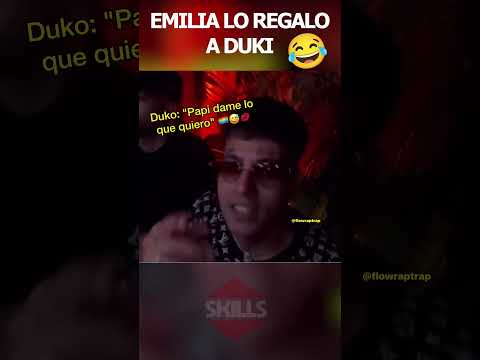 EMILIA REGALÓ a DUKI 😂😂#duki #emilia #emiliamernes