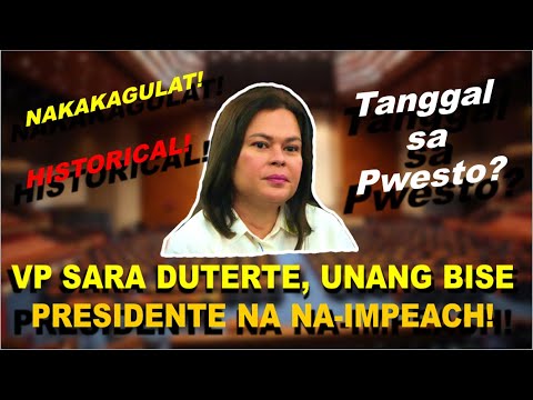 NAKAKAGULAT! VP SARA DUTERTE, NA-IMPEACH NG 215 KONGRESISTA! IMPEACHMENT TRIAL, UUSAD NA SA SENADO!