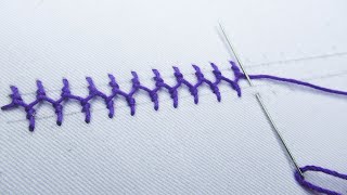 Super cute & easy borderline hand embroidery for beginners, Hand Embroidery