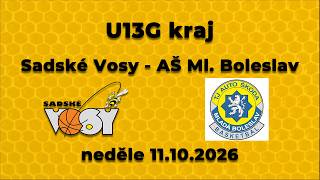 2026-27 U13G kraj Sadské Vosy - TJ AŠ Mladá Boleslav