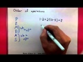 Order of Operations and Basic Arithmetic