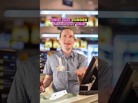 Wenn man an der Kasse JÜNGER geschätzt wird 😍