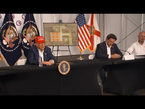 Full Video: Trump attends roundtable at Florida's 'Alligator Alcatraz' immigration detention faci...