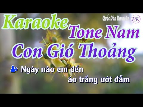 Karaoke Cơn Gió Thoảng (Bossa Nova) – Tone Nam (Đô Thứ Cm) – Quốc Dân Karaoke