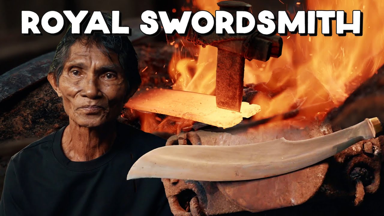 Wie alte philippinische Schwerter von einem königlichen Schmied hergestellt werden