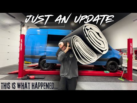 IT’S HERE! Van Insulation Plan And Prepping The Shop. UPDATE