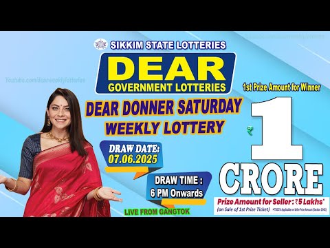 LOTTERY SAMBAD LIVE DEAR 6 PM 07.06.2025 SIKKIM LOTTERY LIVE DEAR LOTTERY LIVE LOTTERY SAMBAD