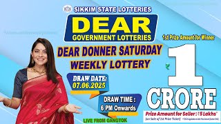 LOTTERY SAMBAD LIVE DEAR 6 PM 07.06.2025 SIKKIM LOTTERY LIVE DEAR LOTTERY LIVE LOTTERY SAMBAD