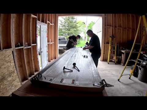 IT'S HERE...IT'S HERE...IT'S HERE...10' GARAGE DOOR INSTALL ON THE NEW SHOP