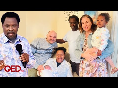 TB Joshua’s disciple Racine Bousso, wife Ruth visit Christopher Tonge after birth of son