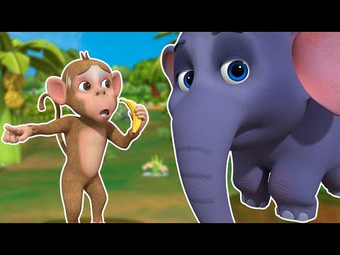 Ek Mota Bandar Ghumne Chala | एक मोटा बन्दर | Best Hindi Nursery Rhymes - Zappy Toons