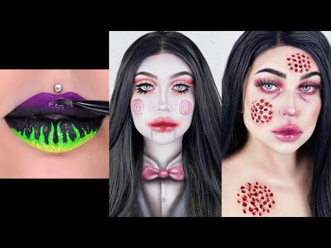 IDEIAS de maquiagem e BATONS ASSUSTADORA de HALLOWEEN 🎃/ scary Hallowen makeup ideas *makeup viral*