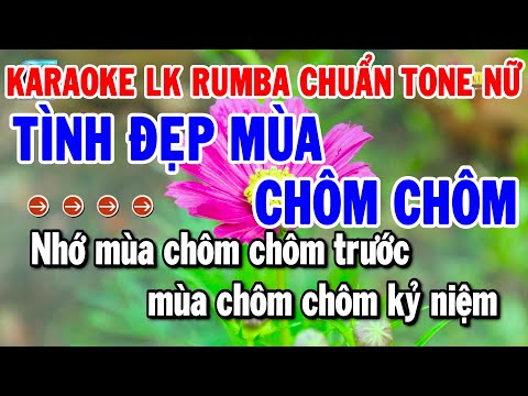 Karaoke Liên Khúc Tone Nữ Nhạc Sống Rumba Dễ Hát | Tình Đẹp Mùa Chôm Chôm – Người Tình Không Đến