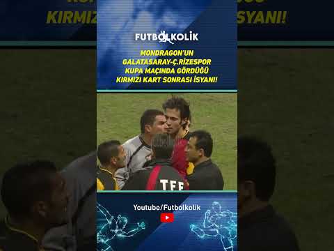 Mondragon’un Galatasaray-Ç.Rizespor kupa maçında gördüğü kırmızı kart sonrası isyanı! #shorts