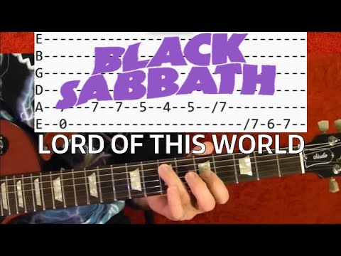 Lord of This World - Black Sabbath - Guitar Lesson #tonyiommi #guitarlesson