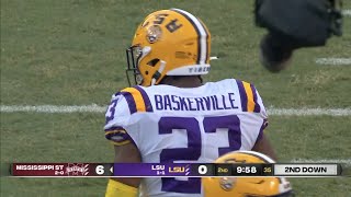 Micah Baskerville (LSU LB #23) Vs. Mississippi State 2022